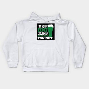 I'm your big drunken mistake tonight (blak) Kids Hoodie